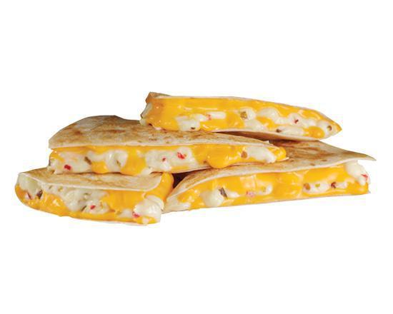 Cheese Quesadilla · Cheddar and pepper jack cheese grilled to melted perfection in our home-style tortilla.