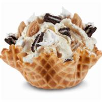 Cookies Make Everything Batter™ · Cake Batter Ice Cream®, OREO® Cookies, GOLDEN OREO® Cookies and Whipped Topping.