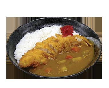 C6. Chicken Katsu Curry チキンカツカレー · Main dish served with miso soup, house salad, rice.