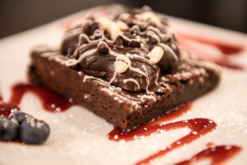 Triple Chocolate Brownie · Gluten-free and vegan.