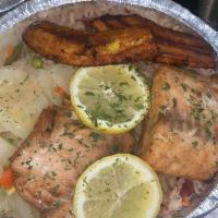 Grilled Salmon Meal · 