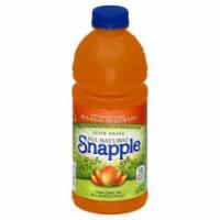 Snapple Mango Madness 32oz · Enjoy the tropical taste of mango with this refreshing beverage! Mixed with a blend of juice...