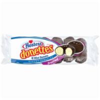 Hostess Donettes Frosted Chocolate 6 Count · Mini donuts frosted with chocolate