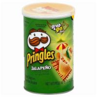 Pringles Grab & Go Jalapeno 2.5oz · A salty snack with a jalapeño flavor kick.