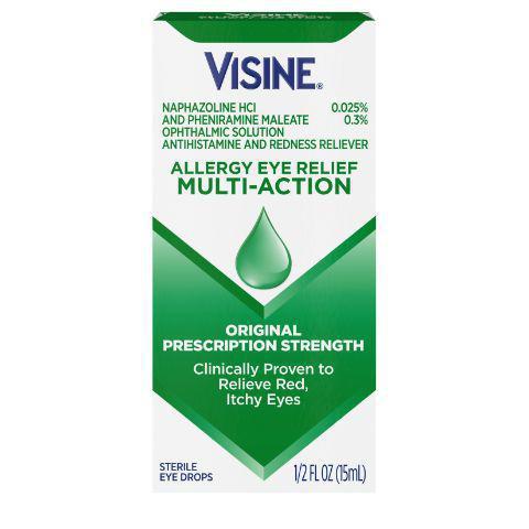 Visine Allergy Relief Eye Drops .5oz · Does allergy season have you looking like a scene from The Walking Dead? Use Visine-A for temporary relief from itchy, red eyes that make you look like a zombie.