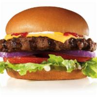 Original Angus Burger · Charbroiled Third Pound 100% Angus Beef, melted American cheese, lettuce, tomato, red onions...