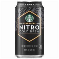 Starbucks Nitro Cold Brew Black Unsweetened 9.6oz · Our cold brew is infused with nitrogen the moment you open it, creating a rush of creamy tex...
