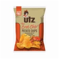 Utz Potato Chips The Crab Chip 2.75oz · Fresh, sliced potatoes and seasoned with Chesapeake Bay crab spices for a true “Crab Chip”.