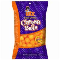 Utz Cheddar Cheese Balls 2.625oz · Our Utz® Baked Cheddar Cheese Balls are covered with real cheddar cheese for a crunchy munch...
