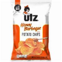 Utz Potato Chips Honey Barbecue 7.5oz · Crunchy chips made from real potatoes seasoned with a perfect blend of zesty barbecue and sw...