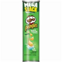 Pringles MEGA Sour Cream & Onion 6.27oz · Satisfy your snack craving with the irresistible taste of savory sour cream and onion flavor...