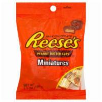 Reese's Mini Peanut Butter Cups 5.3oz · A combination of creamy peanut butter and rich chocolate in bite-sized cups.