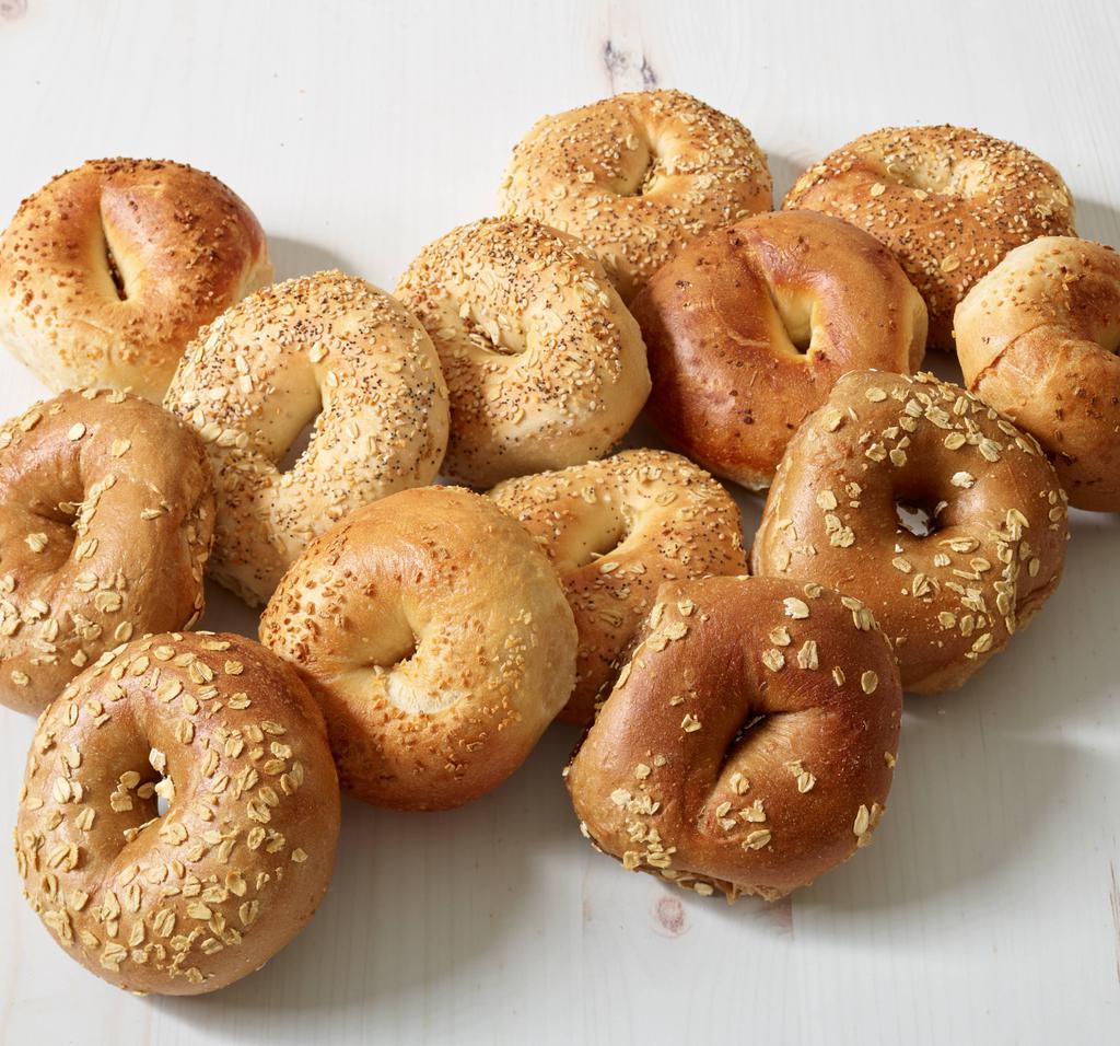 DOZEN BAGELS · Fourteen to a dozen. Please specify in special instructions if you would like more than one of any kind.