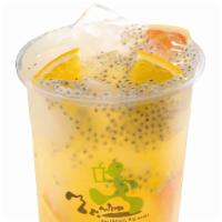 Large Orange and Grapefruit Fiber Jelly Tea · 