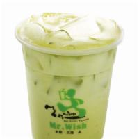 Hot Matcha Milk Tea · Add toppings for an additional charge.