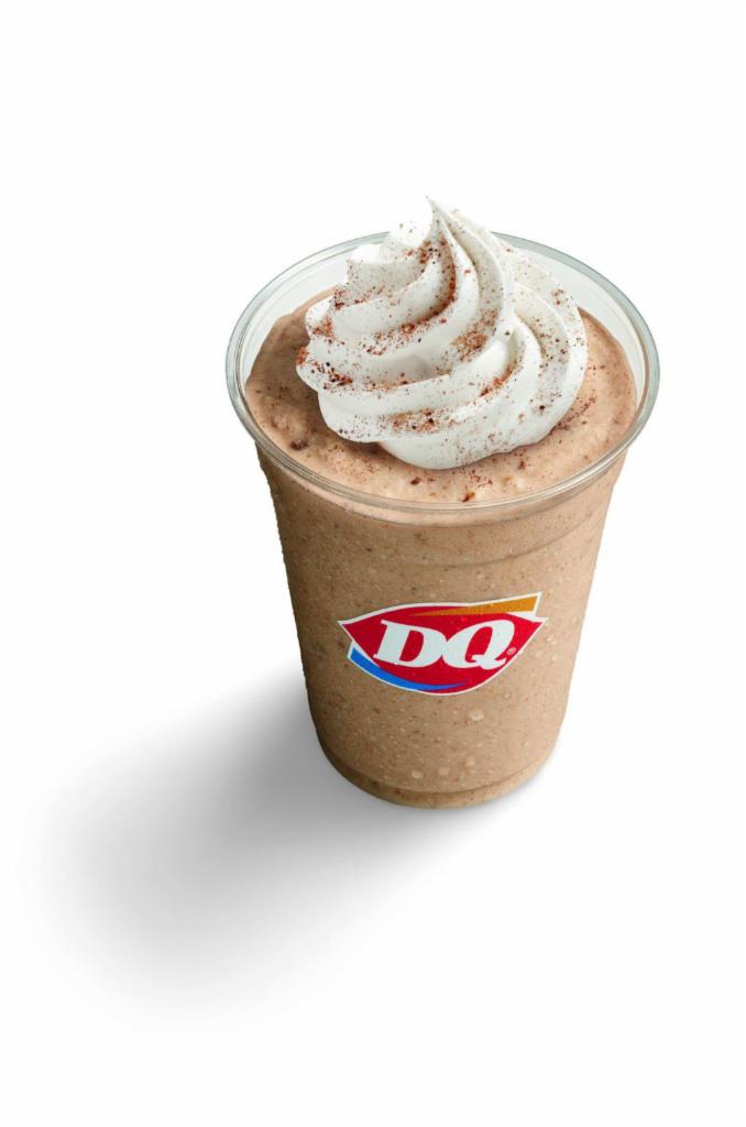 Pumpkin Cookie Butter Shake · A classic DQ shake with cookie butter, pumpkin puree, whipped topping and nutmeg.