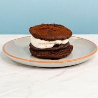 Whoopie Pie · The classic treat and More(ish)!  This devil's food cake sammy is filled with vanilla fior d...