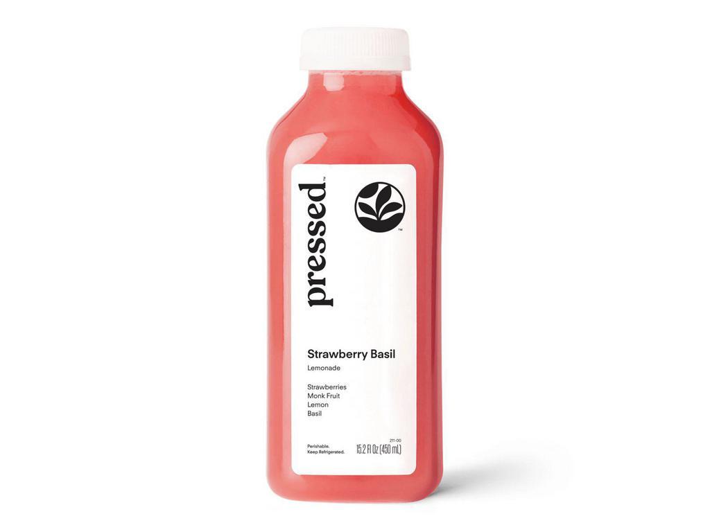 Strawberry Basil Lemon · What's in this juice? It's a blend of strawberries, monk fruit, lemon and basil. At only 25 calories per bottle, this lemonade is a refreshing & light combination of fruity strawberries & a light touch of herbaceous basil.
