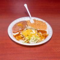 1. Two Enchiladas Combination Plate · Cheese, chicken, or beef.