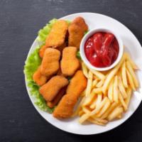 Crispy Chicken Nuggets · Bite-sized pieces of tender all breast meat, seasoned to perfection, breaded, and fried. Add...