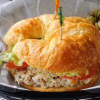 Chicken Salad Sandwich Lunch · Choice of bread with all white meat chicken salad, lettuce and tomato.