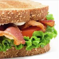 BLT Sandwich Lunch · Toasted multigrain bread with bacon, lettuce, tomato and mayo.