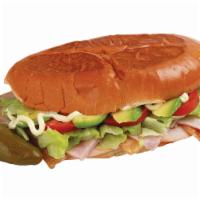 49. Tortas del Chavo · You can choose pork head cheese, turkey or ham, with mayo, lettuce, tomato, avocado, and jal...