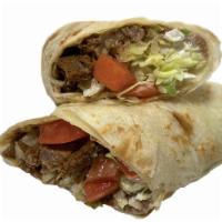Burrito · Flour tortilla with your choice of meat (Beef Steak, Tinga (spicy) or Pork), beans, lettuce,...