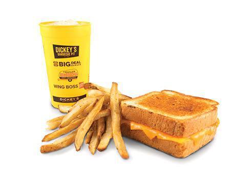 Grilled Cheese Combo · Buttery Texas Toast with sliced cheddar cheese