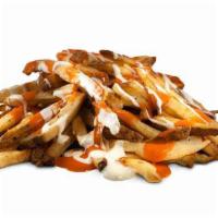 Buffalo Ranch Fries · Hand cut fries served with homemade Ranch dressing and Original Hot Sauce