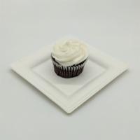 Chocolate Wheat-Free and Vegan · Chocolate cake, vanilla frosting. This cupcake is both wheat-free and vegan but not certifie...
