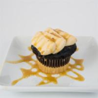Suit and Tie Cupcake · Our best-seller: marble cake, caramel buttercream, and sea salt caramel drizzle.