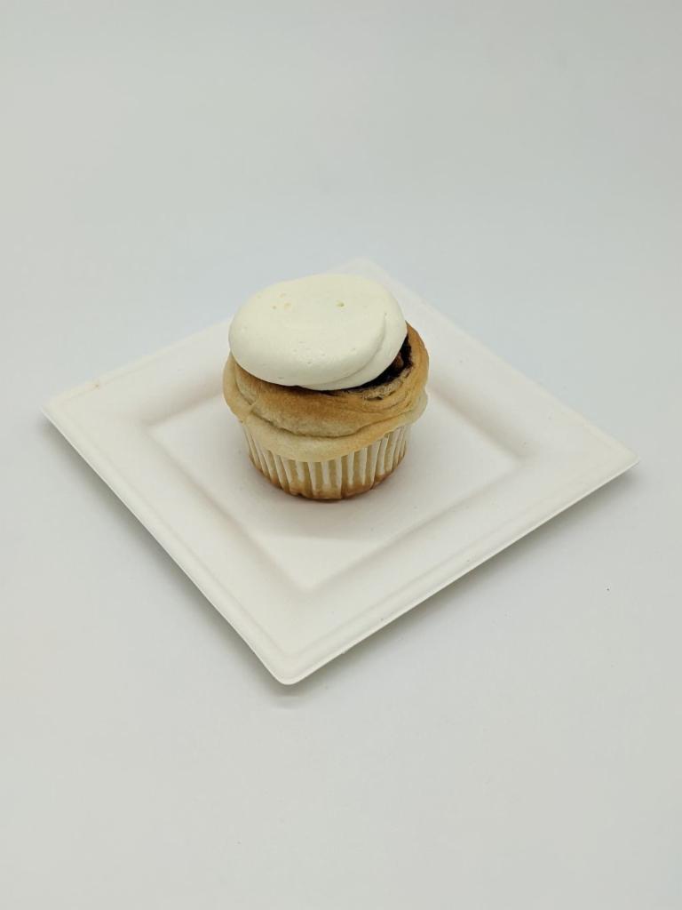 Cin-Full Rolls Cupcake · Butter pasty, cinnamon sugar, cream cheese frosting.