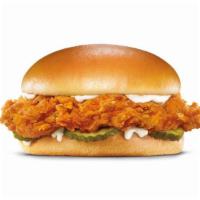 Hand-Breaded Chicken Sandwich · Premium, all-white chicken fillet, hand dipped in buttermilk, lightly breaded and fried to a...