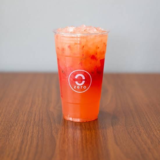 Strawberry Limeade · Limeade with fresh strawberries.
Size : 20OZ
