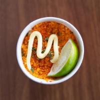 Cheddar Jalapeno Elote Cup · With mayonnaise, cojita cheese, paprika, and cheddar Jalapeno Cheetos