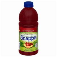Snapple Fruit Punch 32oz · An all natural blend of orange, pineapple, grape, and apple that packs a PUNCH!