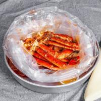 Seafood Bucket · 2 cluster crab leg, 10 pieces no head shrimp, 1 side of corn, and 2 pieces of potato.