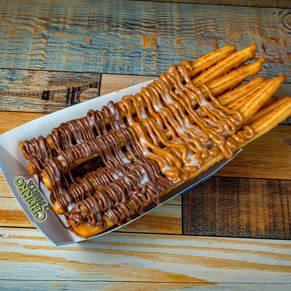 TwistMania · Irresistible combination of freshly made churros glazed with the most delicious topping of your choice