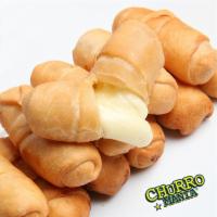 Tequeños Mini · Cheese filled sticks and wrapped in sheet of dough. 8 piece.
