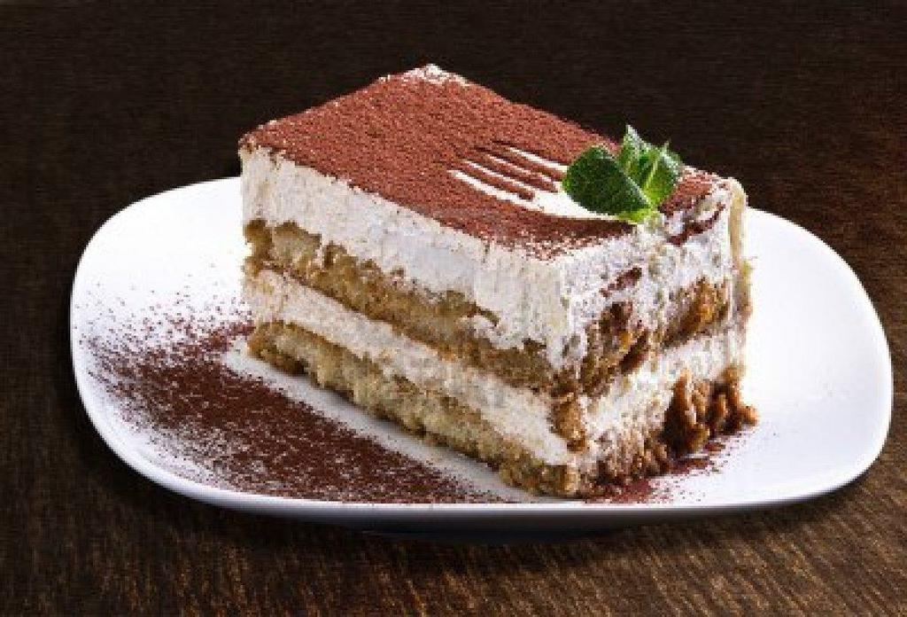 Tiramisu · Lady Fingers Cookies dipped in Espresso Coffee  with Layers of Creamy  Imported Mascarpone Cheese.