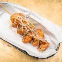 Fujimi Crispy Chicken Skewer · soy-garlic & sake marinade, sweet & sour chili sauce, scallions