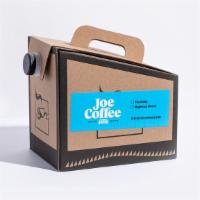 Joe 2 Go Boxed Coffee · Our Joe-to-Go boxes include 96oz of our house coffee The Daily or Nightcap Decaf and serve 8...