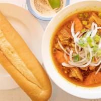 Beef Stew with Banh Mi · Beef stew with vietnamese baguette.