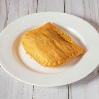 Beef Patty · Golden brown flaky patty filled with a minced beef filling. 