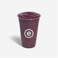 Blueberry Bliss. · 23g protein. Blueberry, banana, almond butter, hemp milk, Earthfusion protein.