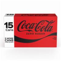 Coke Zero 15 Pack 12oz Can · Coca-Cola Zero Sugar has the original Coca-Cola taste without the sugar and calories