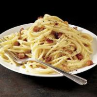 Pasta Carbonara · Pasta with carbonara sauce is a fundamentally simple and easy dish, made by coating pasta in...