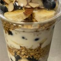Yogurt and Granola Bowl · Yogurt, honey, granola and fresh fruit.