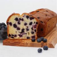 Blueberry Vanilla Bread · Ultra moist vanilla cake batter loaded with giant infusions of whole blueberries. Full large...